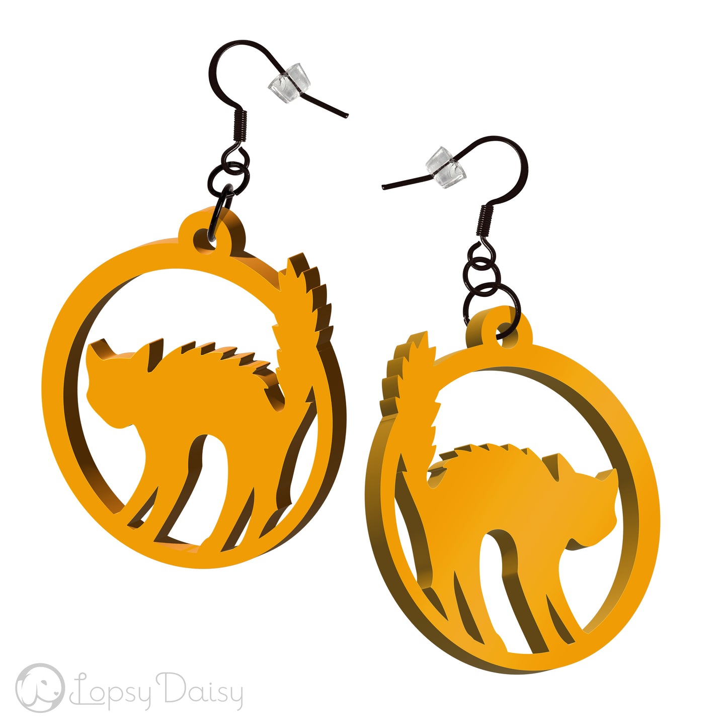 Full Moon Kitty Earrings